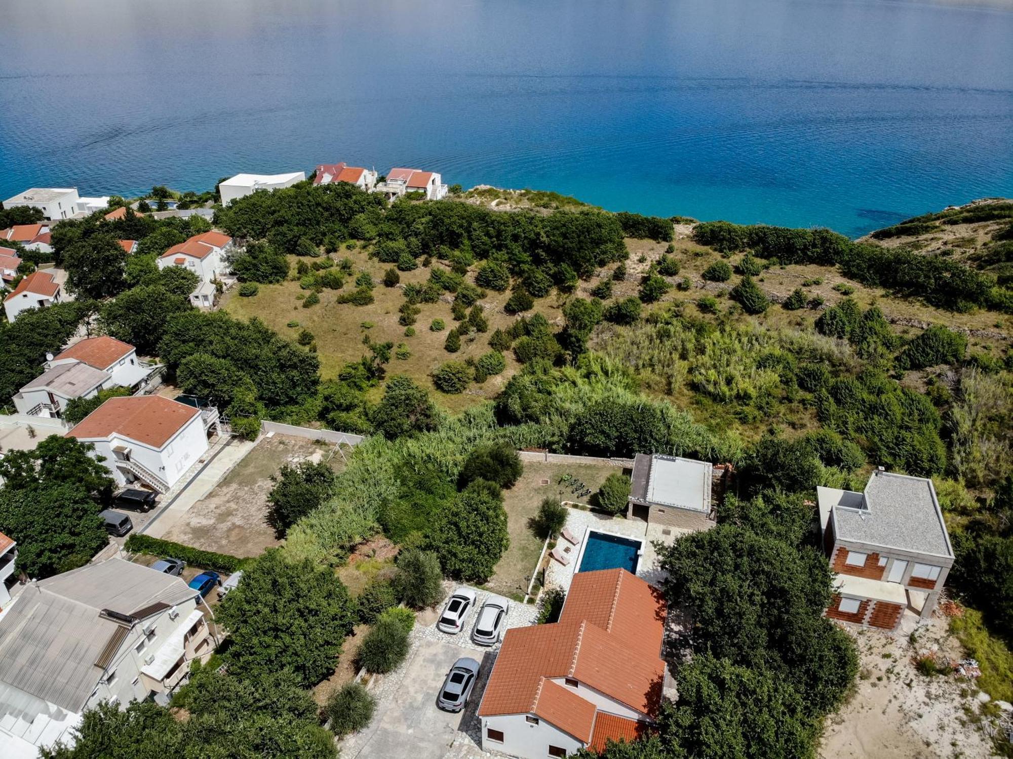 Villa Pag Dubrava Relax With Pool Bosana Bagian luar foto