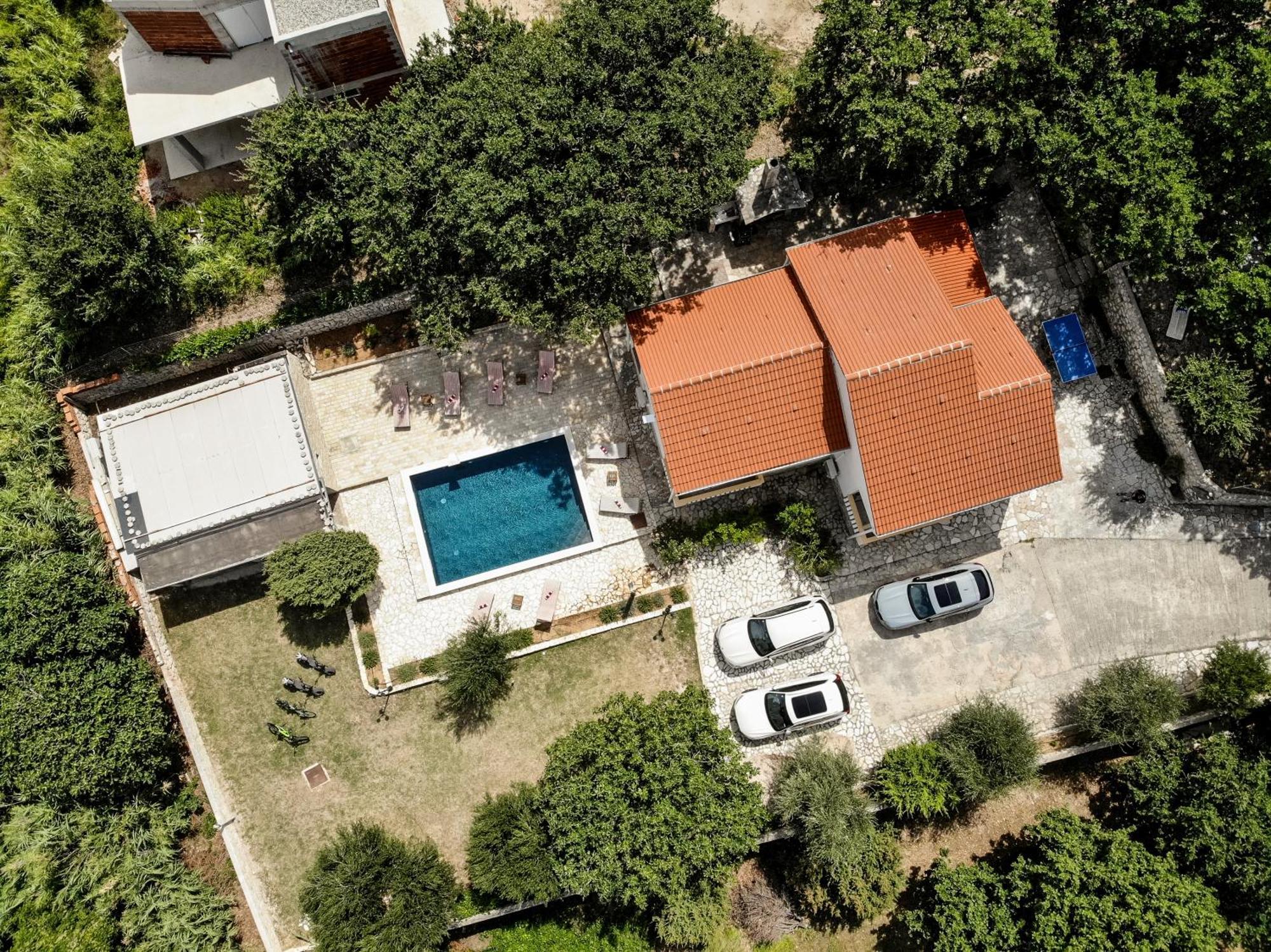 Villa Pag Dubrava Relax With Pool Bosana Bagian luar foto