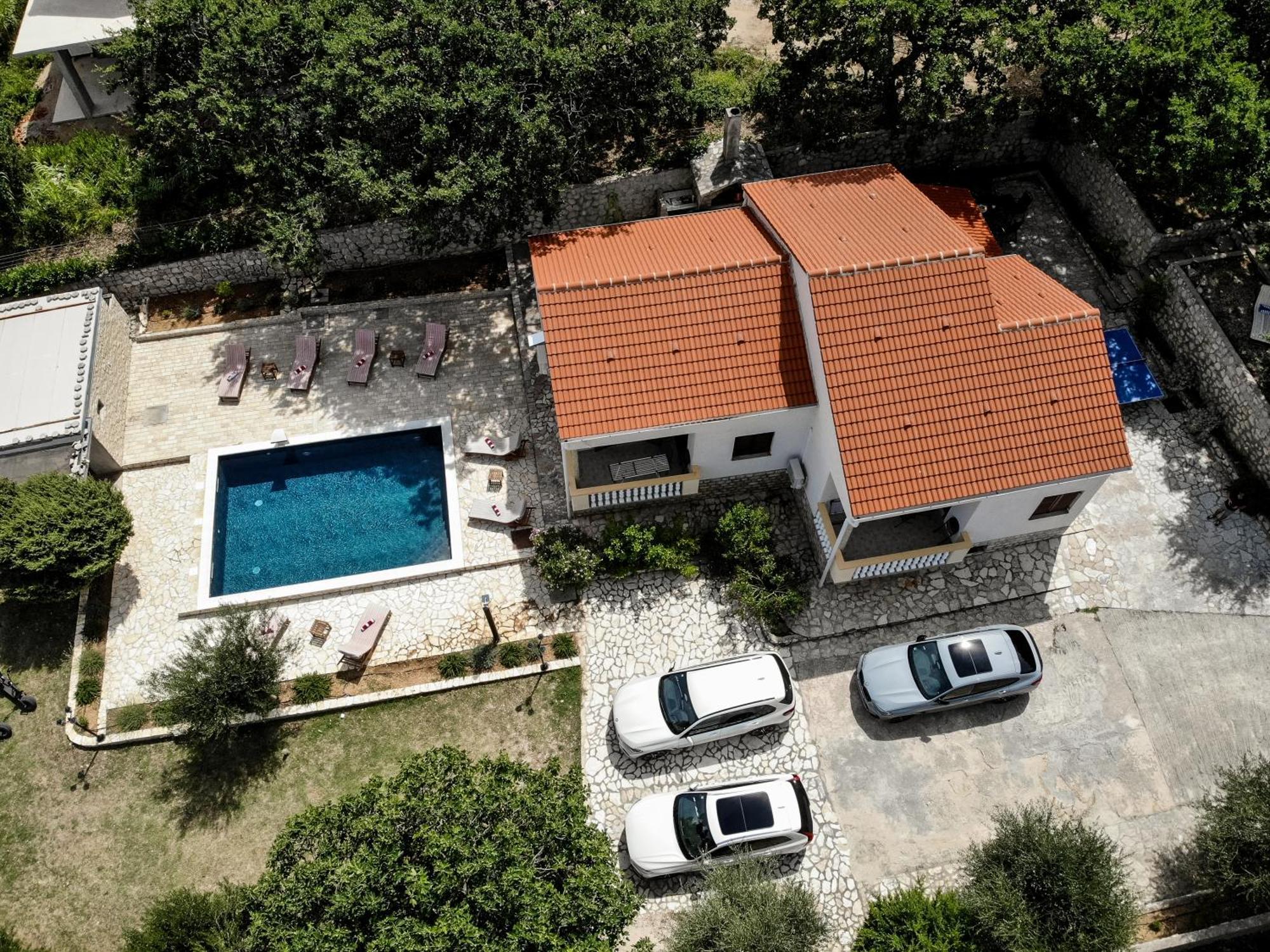 Villa Pag Dubrava Relax With Pool Bosana Bagian luar foto