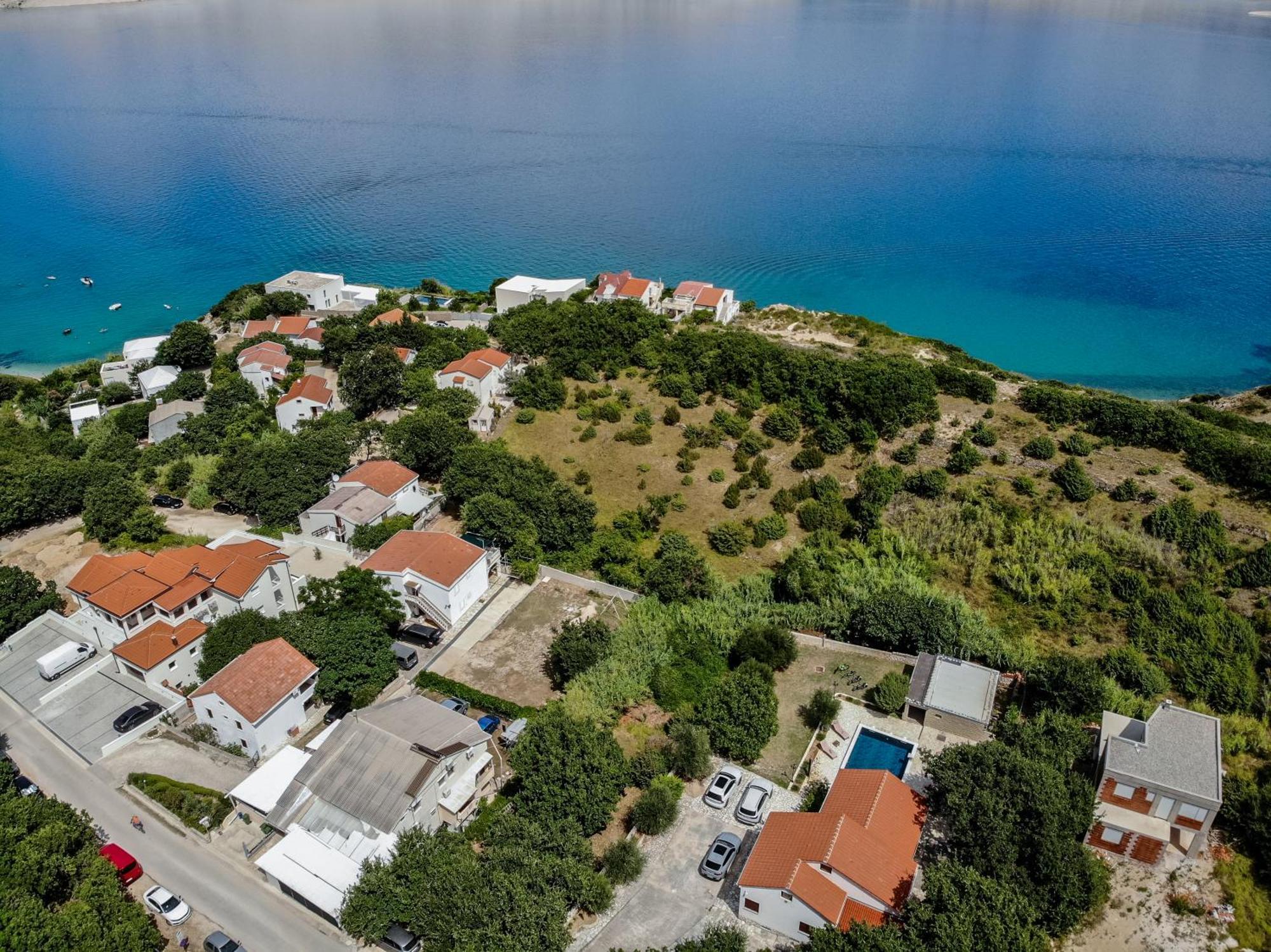 Villa Pag Dubrava Relax With Pool Bosana Bagian luar foto